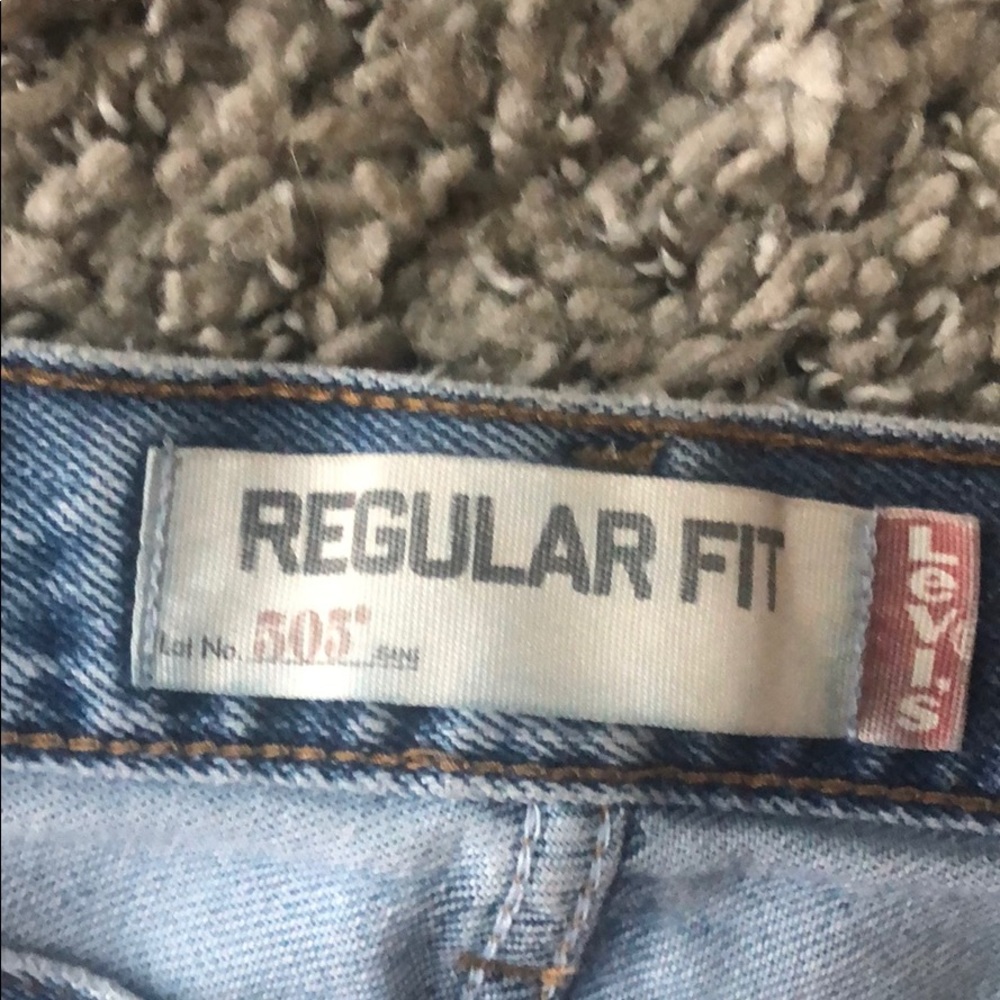 Men’s Levi’s 505 light blue jeans W36 L32 - Picture 5 of 7